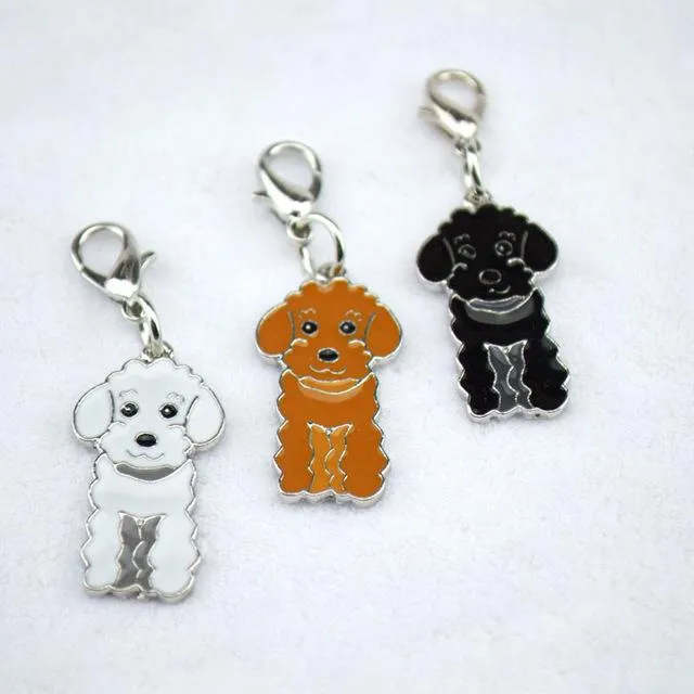 10 Pcs/Lot DIY Charm German Shepherd Dog Bulldog Pendant Keychain