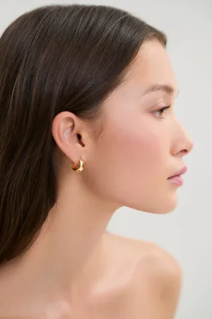 14k Gold Frankie Hoops