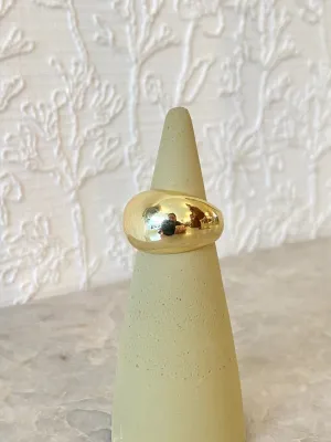 18k Gold Filled Dome Cocktail Ring