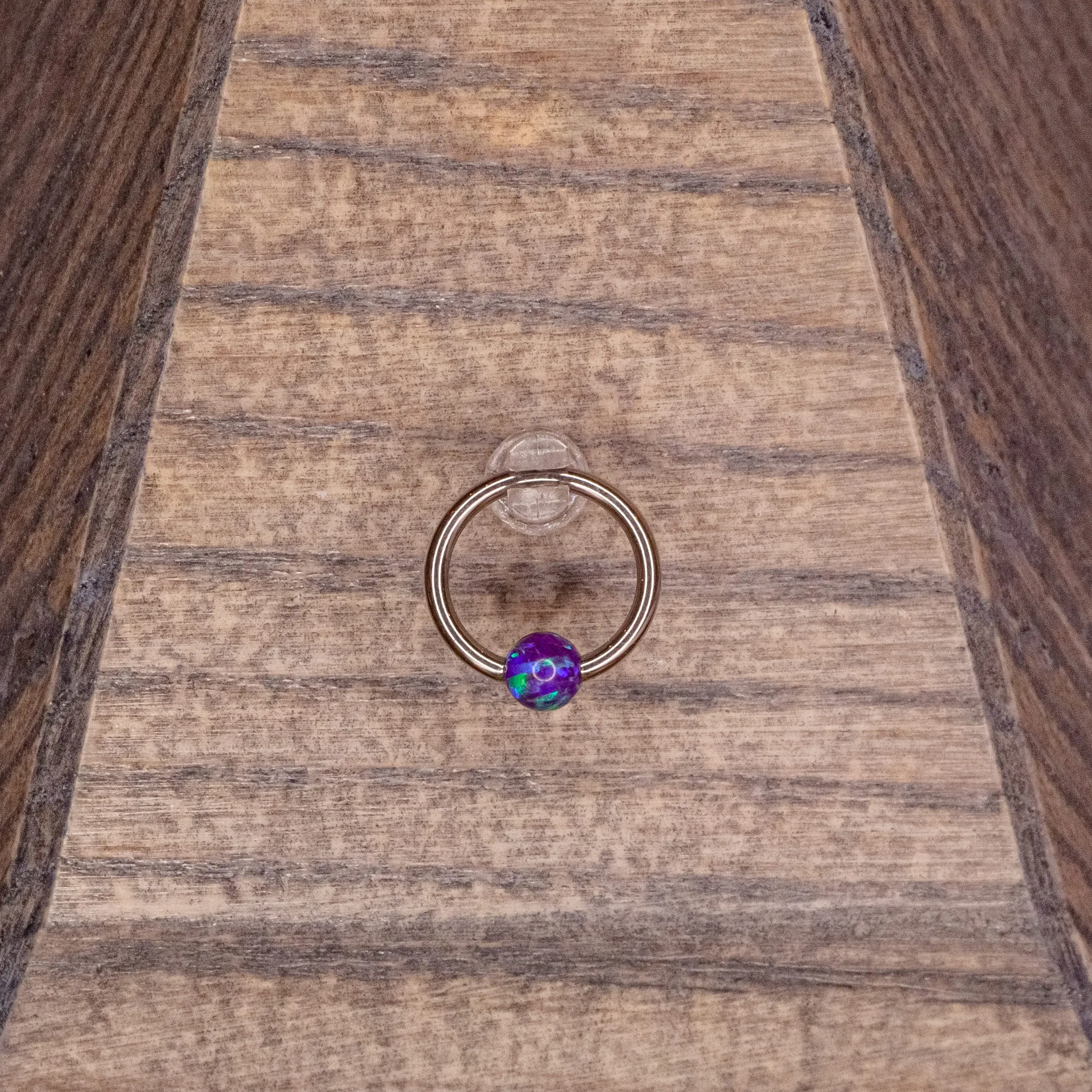 3mm Captive Bead- Purple Opal