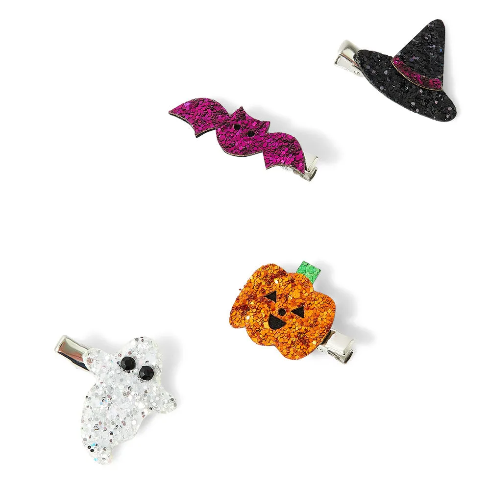 Accessorize London Girl's Multi Halloween Glitter Hair Clips Set Of 4