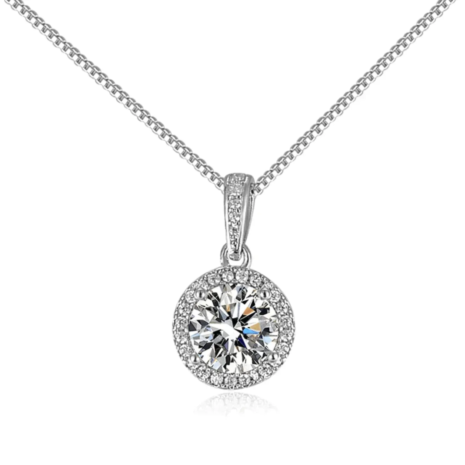 Adaline's Halo Zirconia Necklace