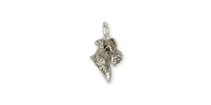 Airedale Terrier Charm Jewelry Sterling Silver Handmade Dog Charm AR8-C