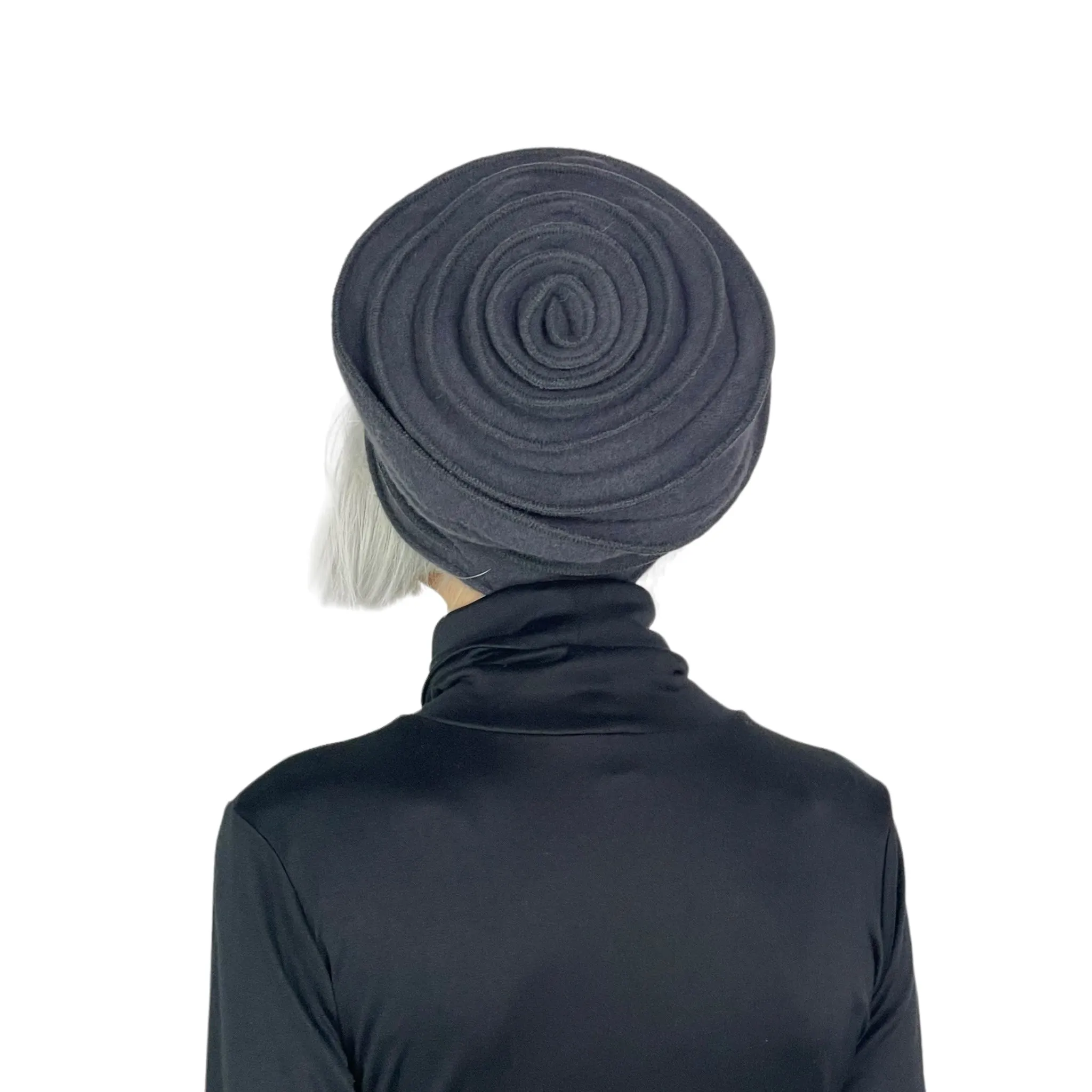 ALTONA SPIRAL KNIT WOOL BERET