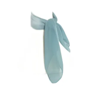 Aqua Blue Chiffon Scarf