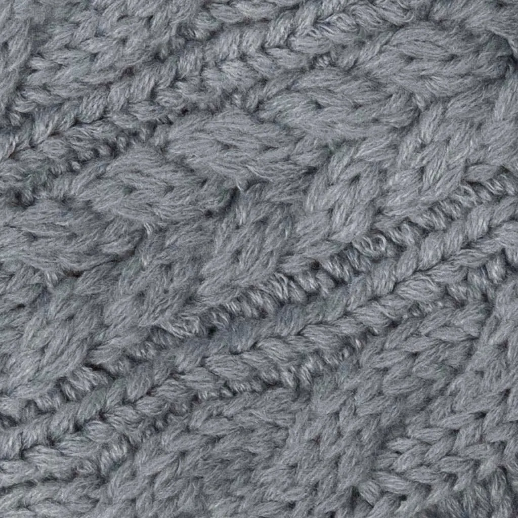 Aran Cable Button Wrap Scarf