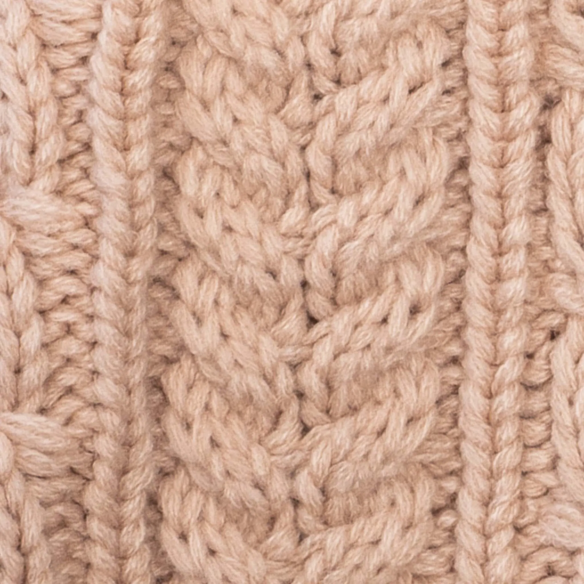 Aran Cable Button Wrap Scarf