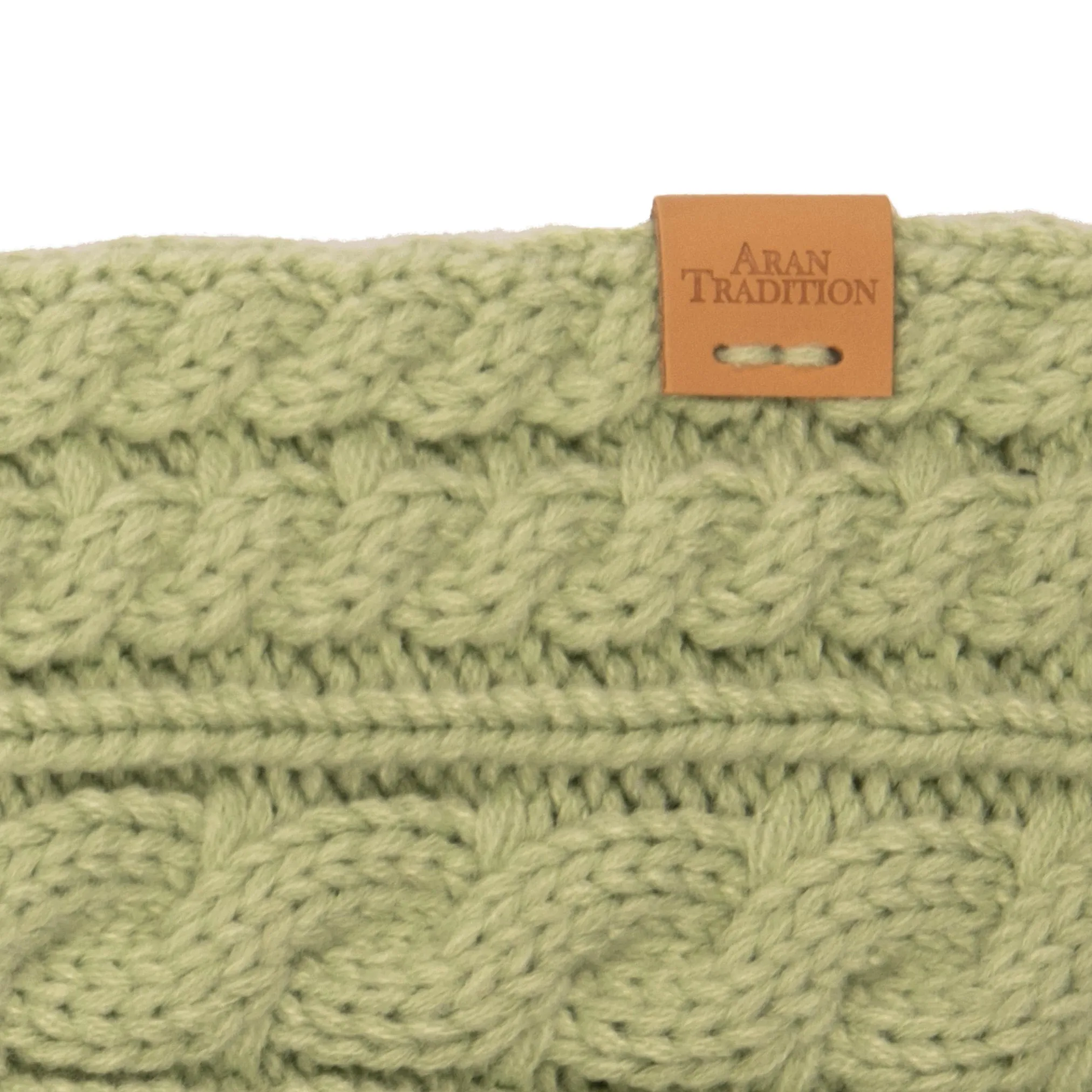 Aran Cable Button Wrap Scarf