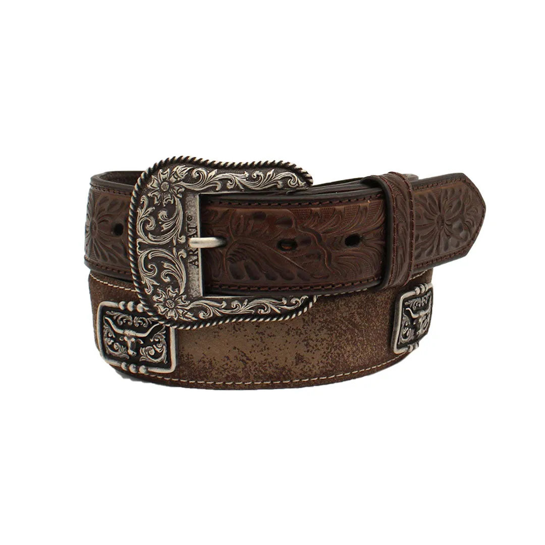 Ariat Men's Longhorn Brown Belt