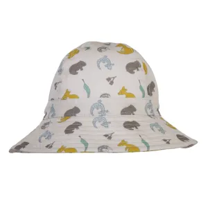 Aussie Animals Wide Brim Infant Sunhat