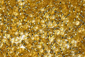 Banana Yellow Preciosa Silverline Seeds Beads