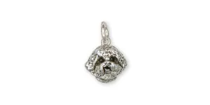 Bichon Frise Charm Jewelry Sterling Silver Handmade Dog Charm D07H-C