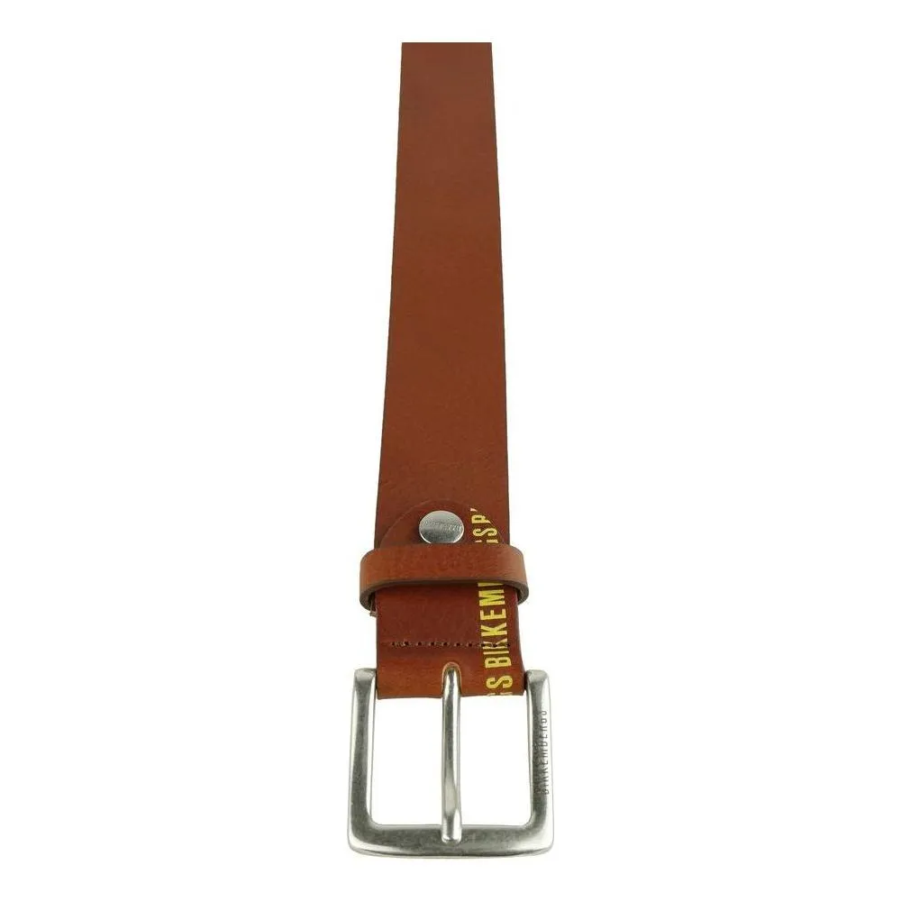 Bikkembergs Brown Calfskin Men Belt