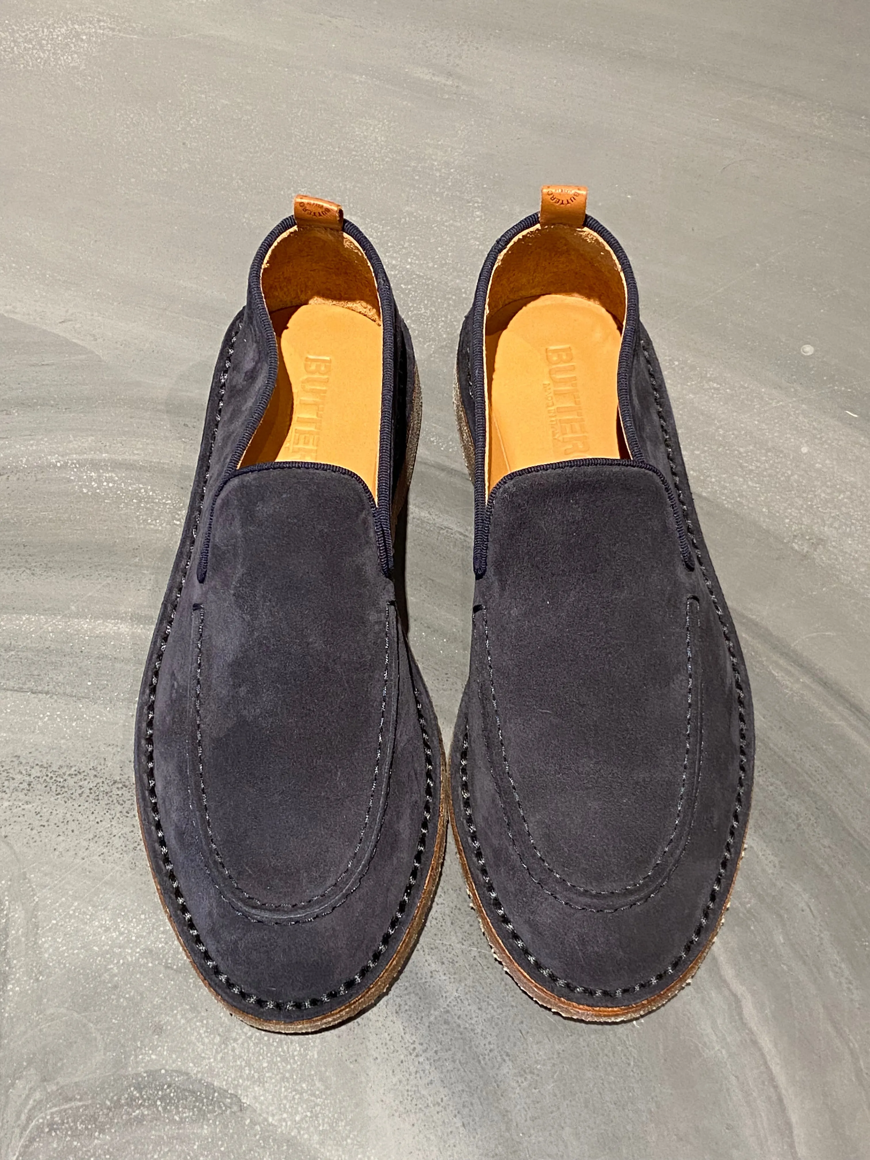 BUTTERO ARGENTARIO LOAFER SUEDE DARK BLUE