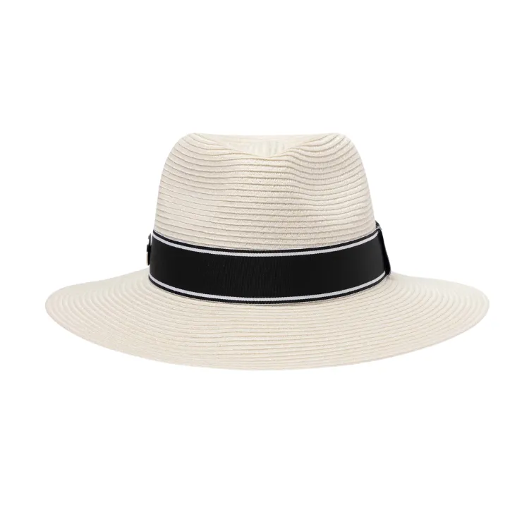 Canopy Bay by Deborah Hutton Chicago Golf Fedora - Ivory/Black