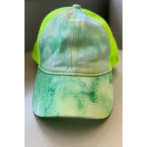 C.C. Tie Dye Ponytail Hats