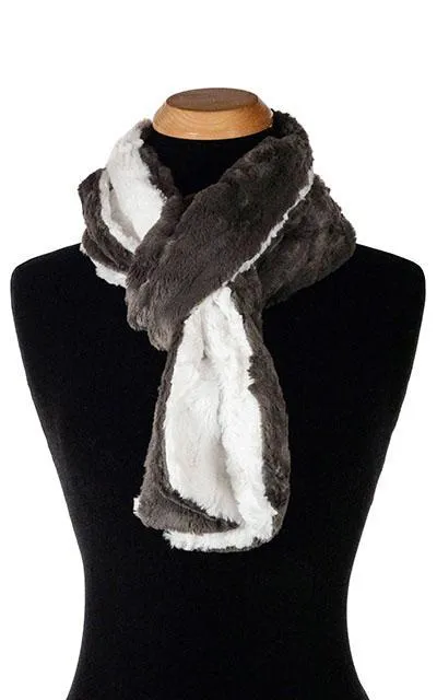 Classic Scarf - Two-Tone, Cuddly Faux Fur in Ivory  Combinations