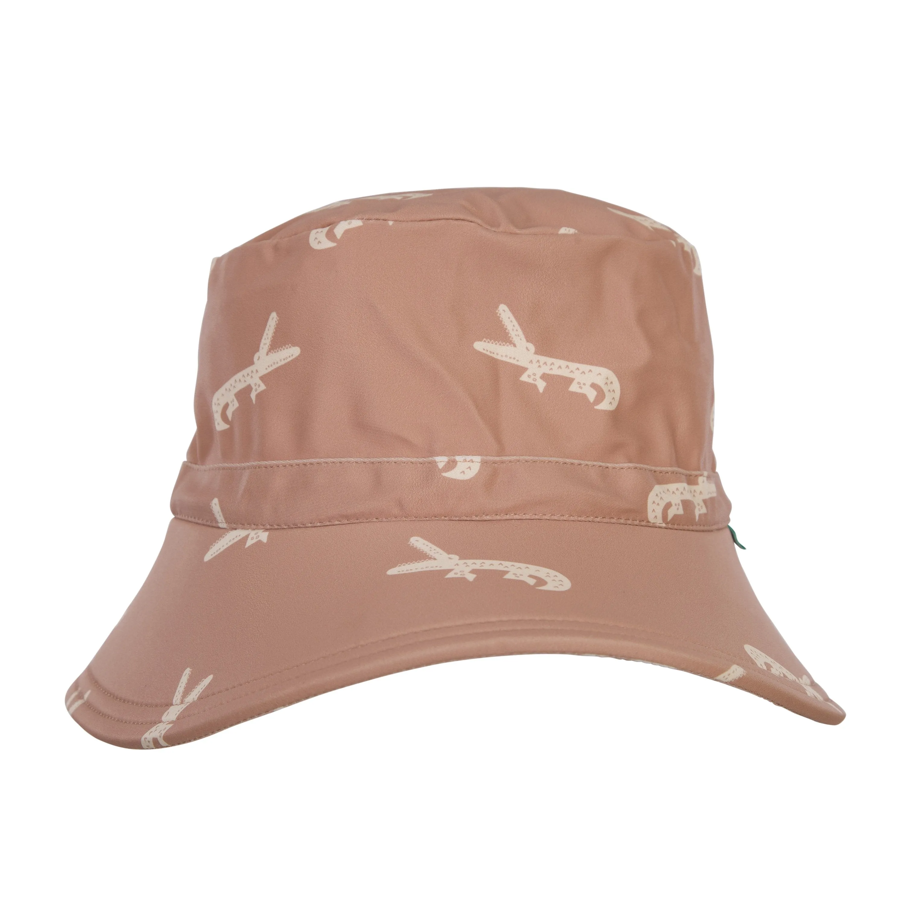 Crocodile Wide Brim Swim Bucket Hat