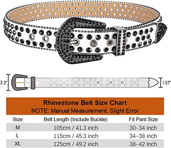 Dream Apparel Premium Strap Men Women Western Fashion Pink Bling Bling Rhinestones Diamond Belts