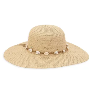 Ellie Paper Braid Wide Brim Hat in Natural