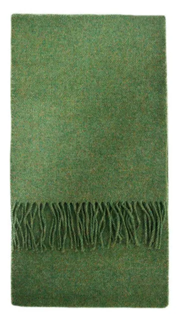 Foxford Lambswool Scarf - Cormullen Leaf Green - Ireland