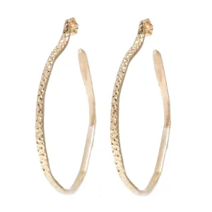 Gold Stingray Hoops