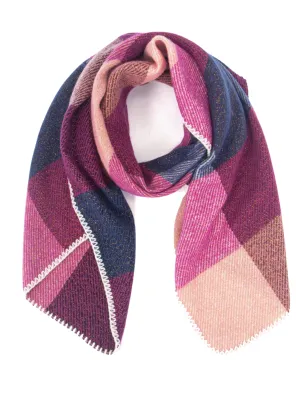 Heavyweight Scarf - Fuchsia Check