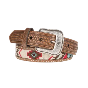 M&F Men's Ariat Multi-Colored Embossed Belt