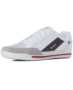 Men's Retro Fashion Tennis Sneakers Casual Sports Shoes Alpine Swiss white