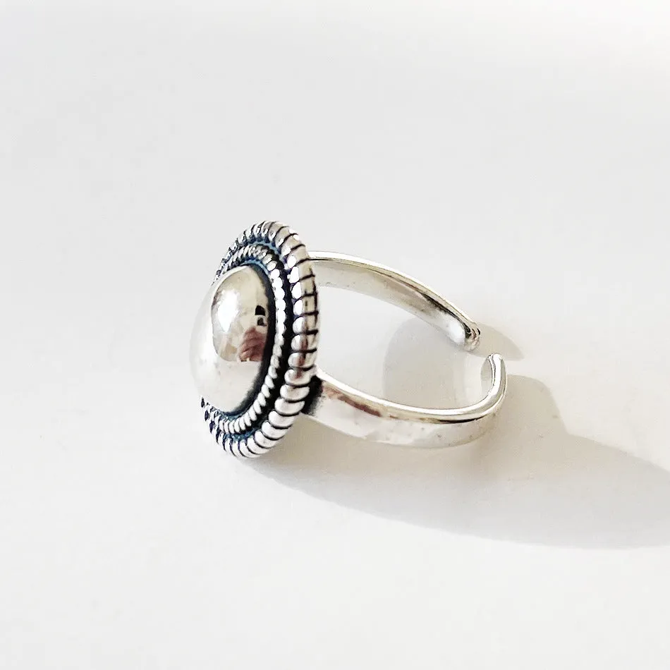 Mirror Vintage Silver Ring