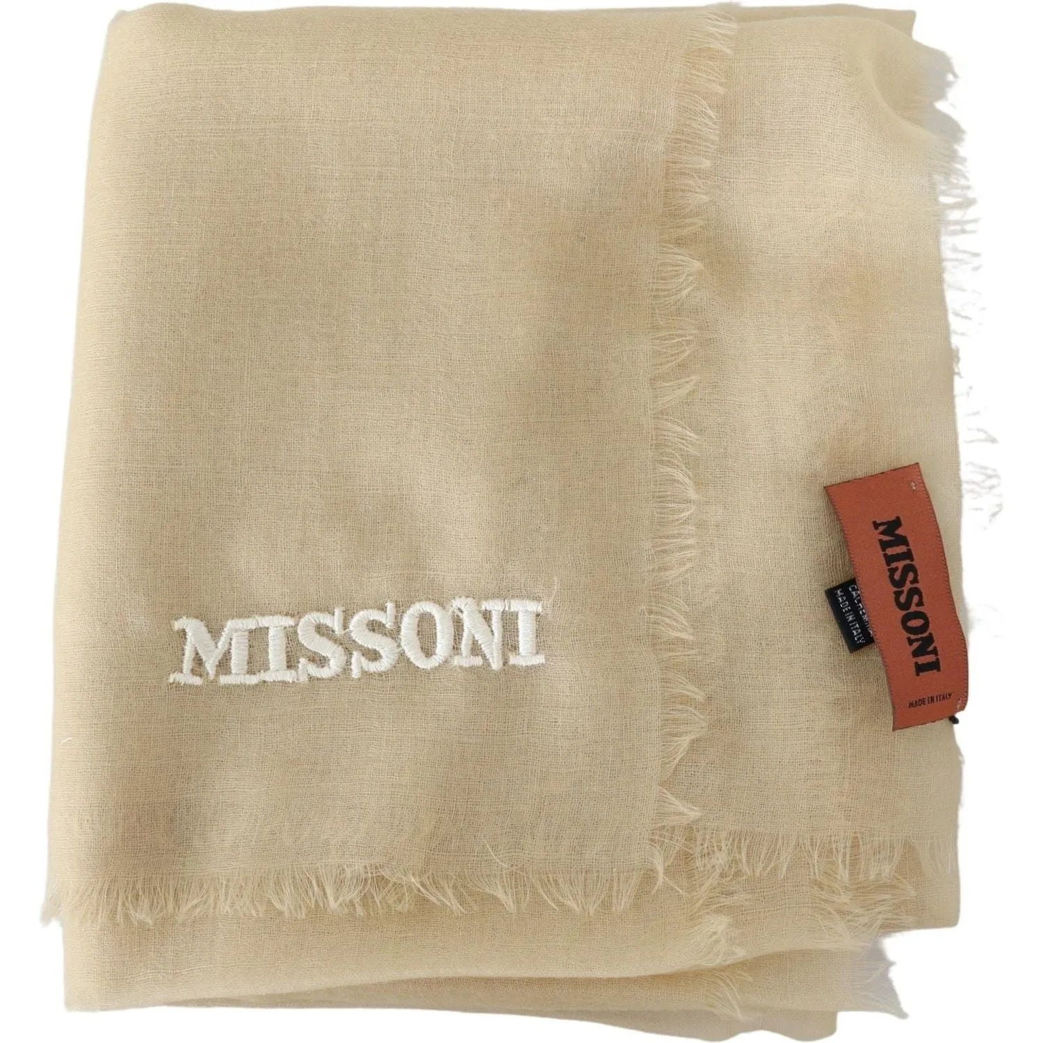 Missoni Elegant Cashmere Scarf in Beige