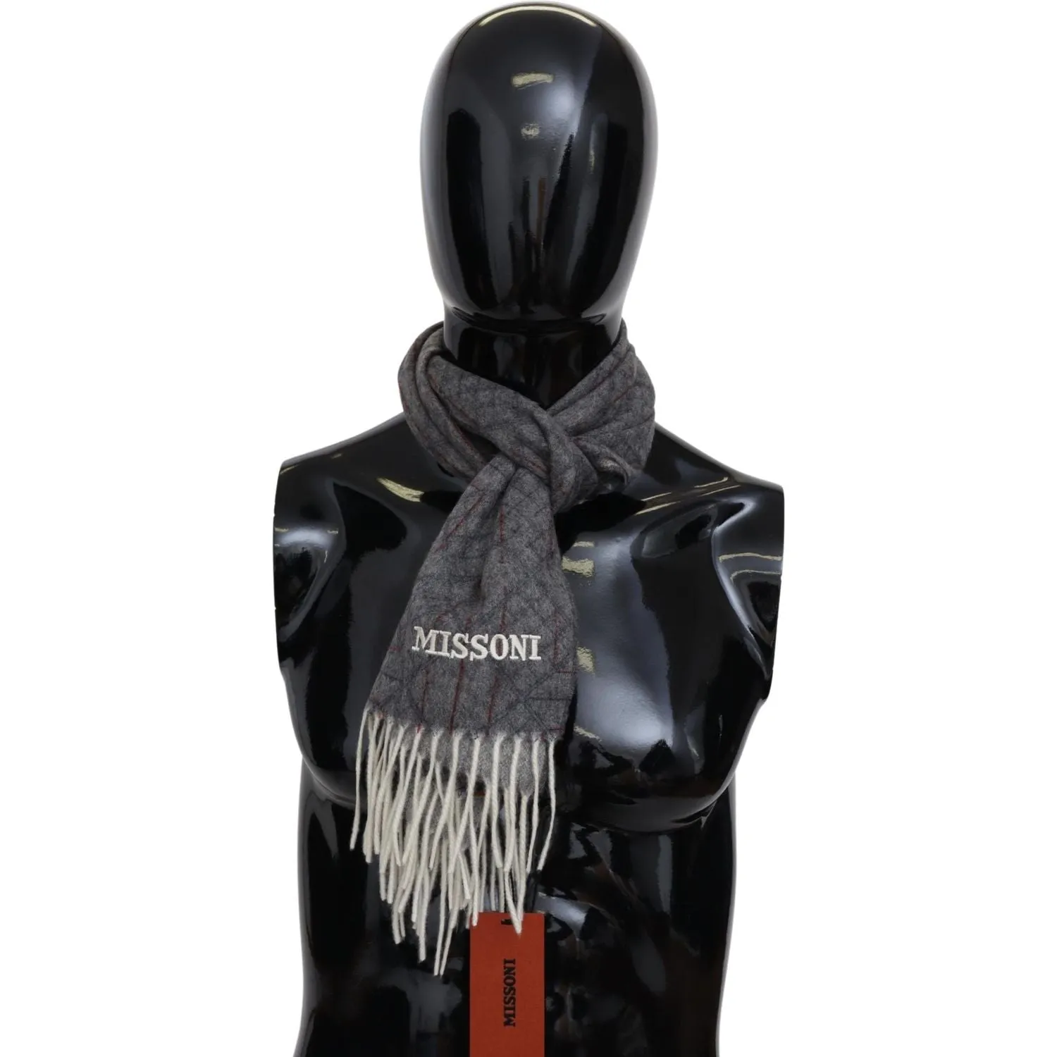 Missoni Elegant Unisex Cashmere Scarf with Signature Pattern