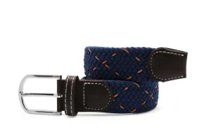 Navy / Orange Dot Woven Belt