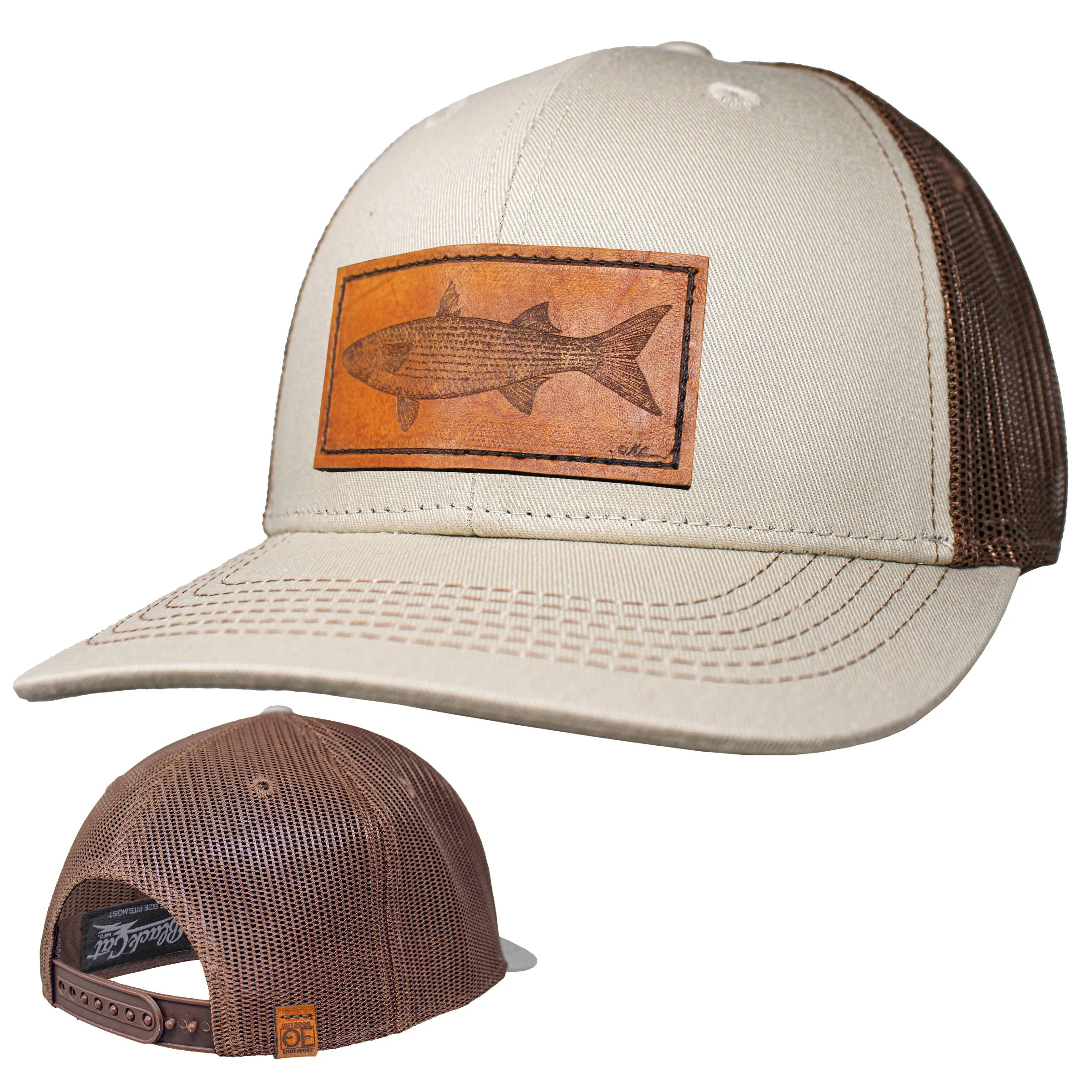 OE - Performance Trucker Hat - Mullet Leather Patch