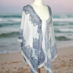 Pearl Detail Poncho