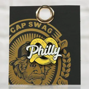 Philly Pretzel Fitted Cap Pin | Enamel Pin For Hat