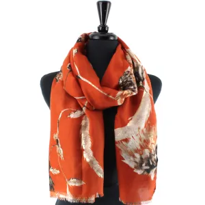 PRETTY PERSUASIONS GOLDEN MEADOW SCARF - ORANGE MULTI - S2408906