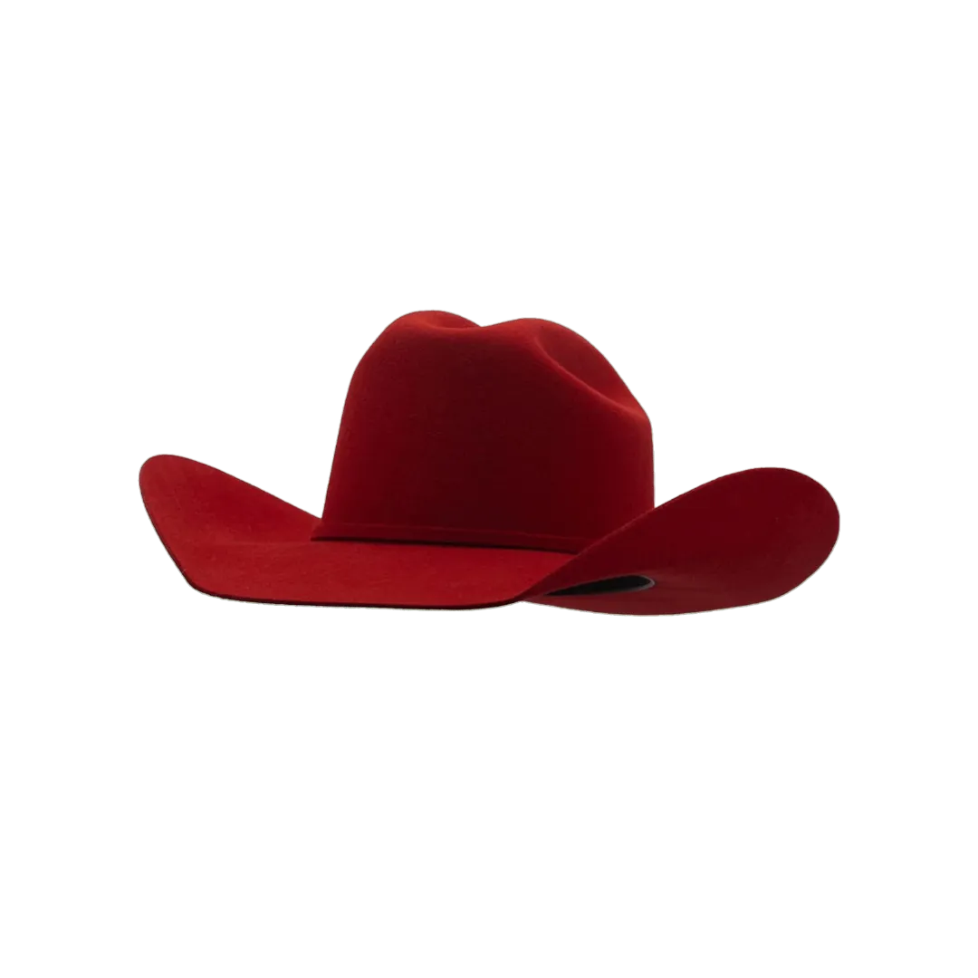 Pro Hats Women's Stamped Red Precreased Cowboy Hat