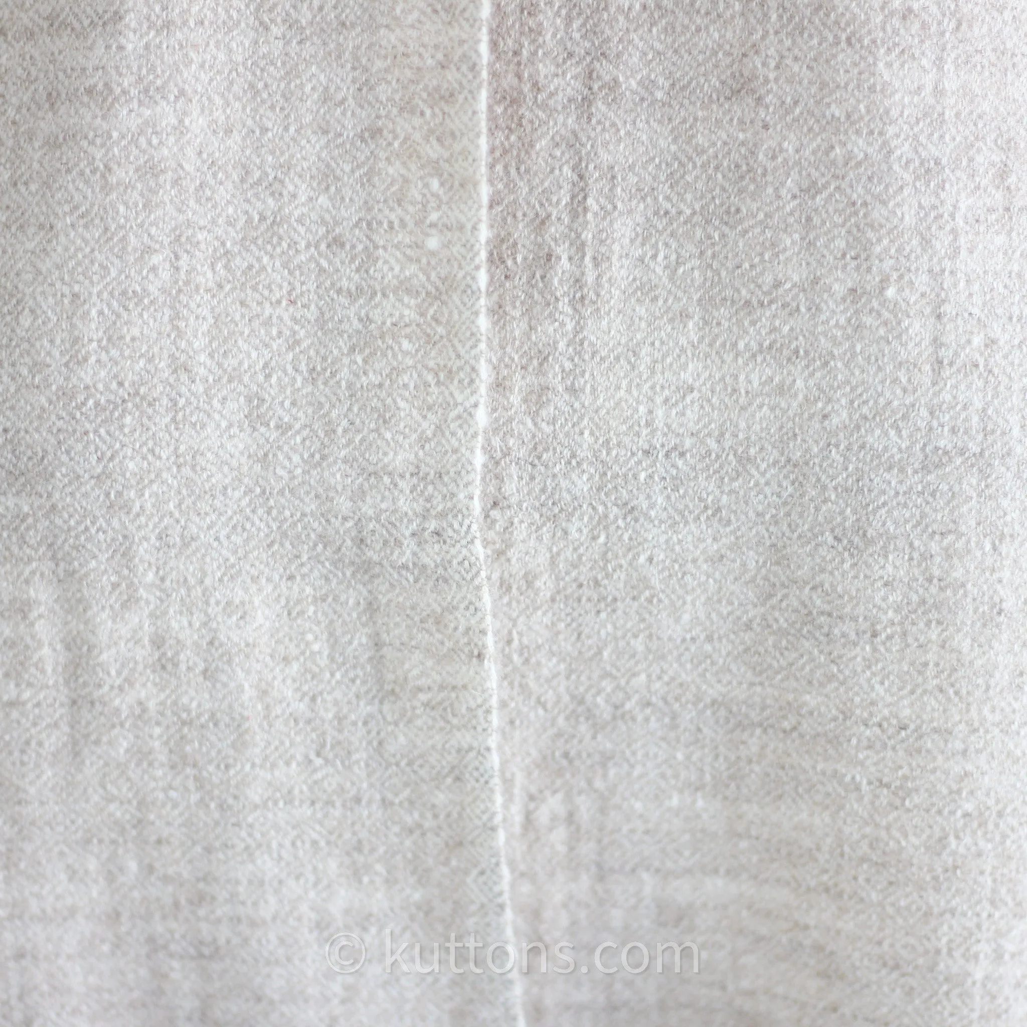 Pure Bliss from Ladakh - Handwoven 100% Pashmina Cashmere Muffler - Soft, Sustainable Luxury | Cream, 12x66"