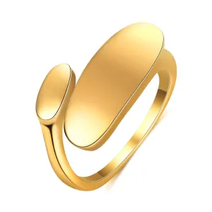 Reriti Intensity 18K gold plated Table Top Finger Ring