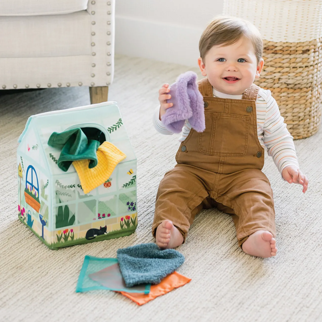 Sensory Sprouts Peek & Pull Tissue Box