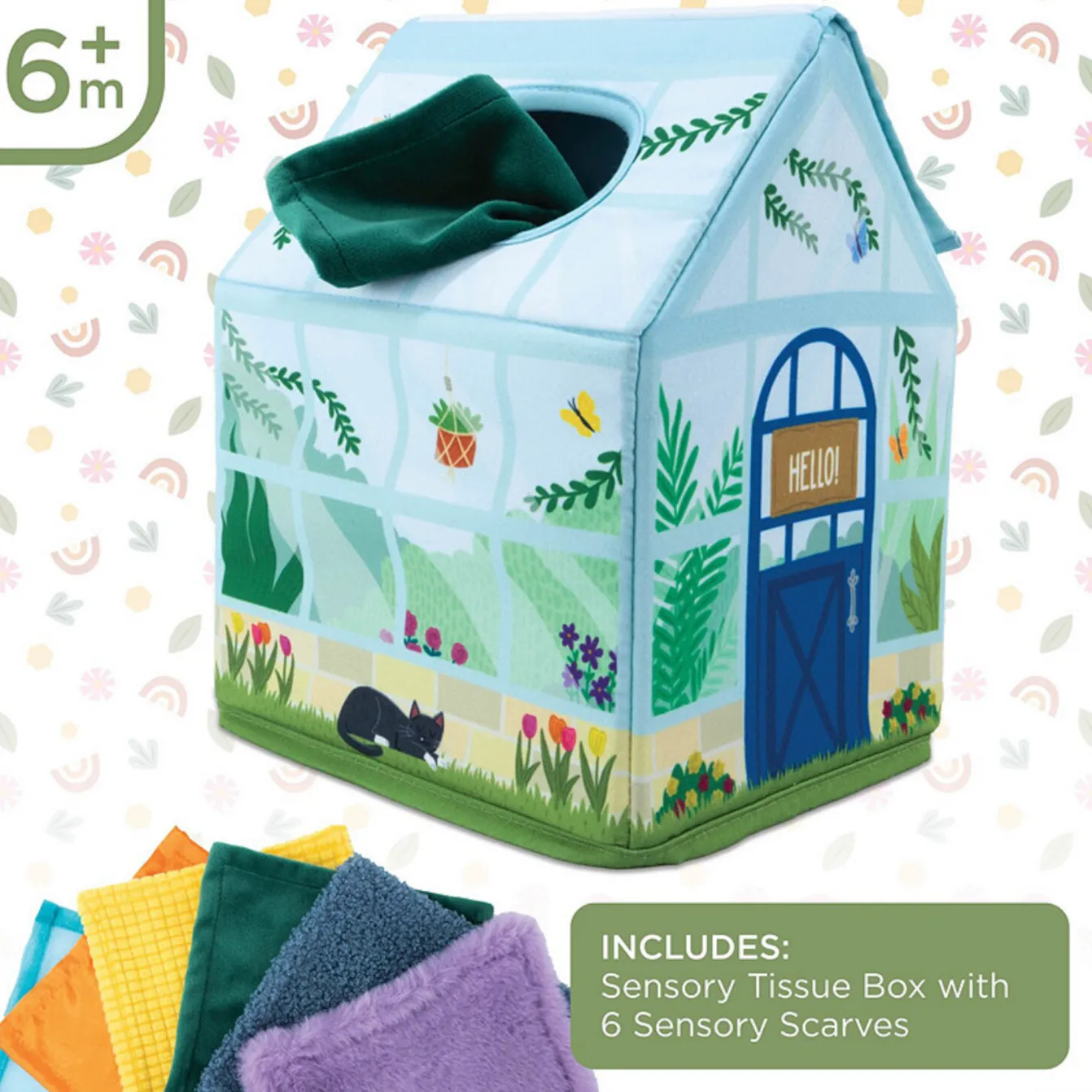 Sensory Sprouts Peek & Pull Tissue Box