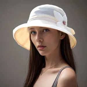 Silk Fisherman Hat Women's 2024 New Summer UV Sun Protection Hat