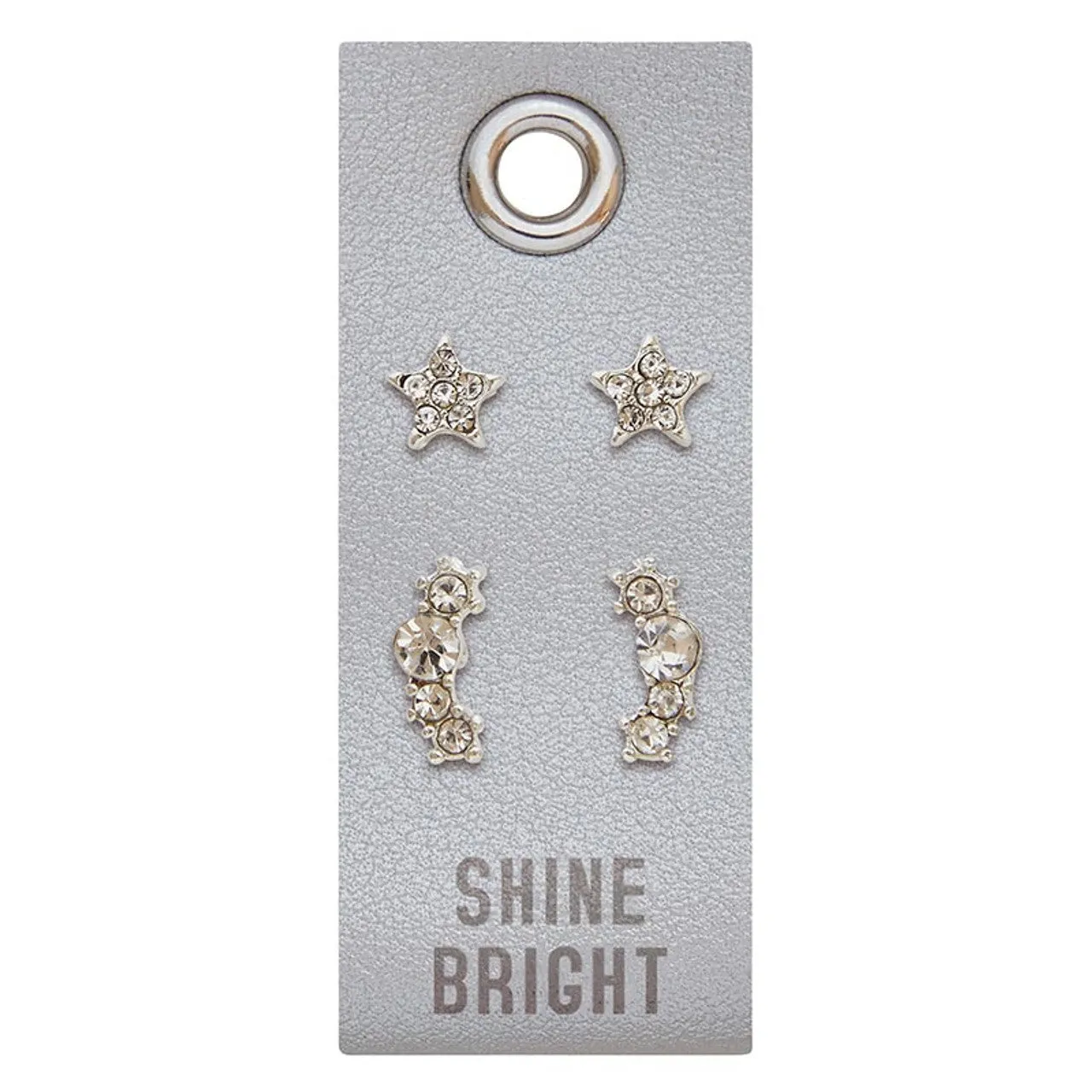 Silver Stud Earrings - Shine Bright