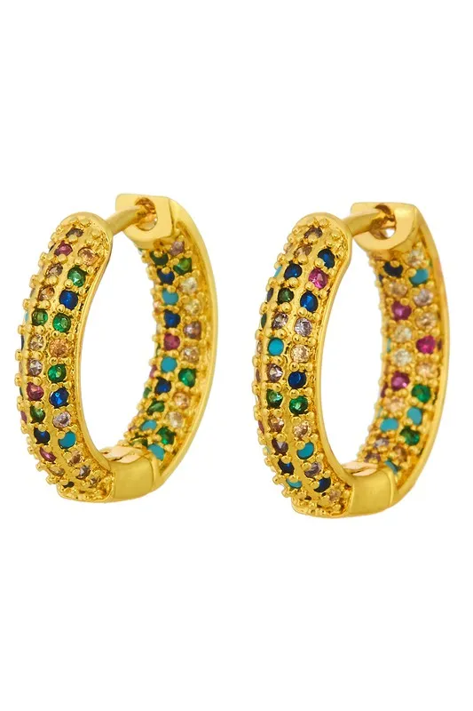 Sparkle and Shine Rhinestone Hoops