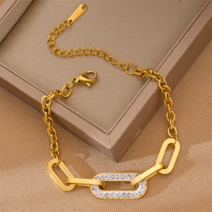 Stylish and Exquisite Thick Chain Design Simple Bracelet