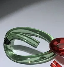 TEEK - Transparent Acrylic C Bangles | Various Colors