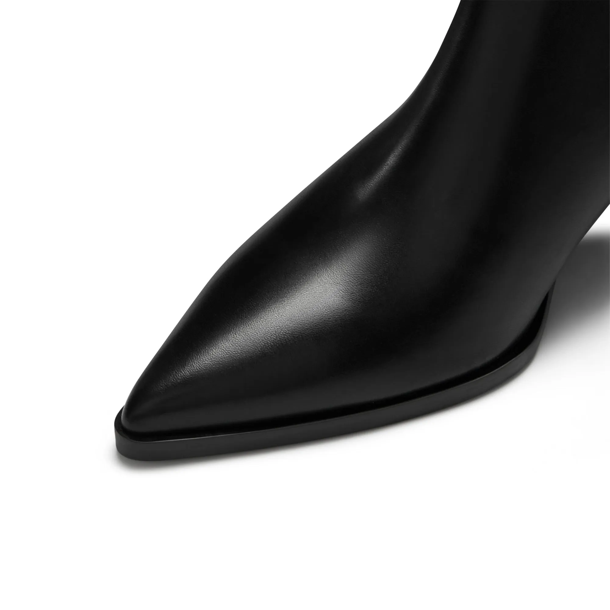 Vendôme Lola black calfskin leather boots