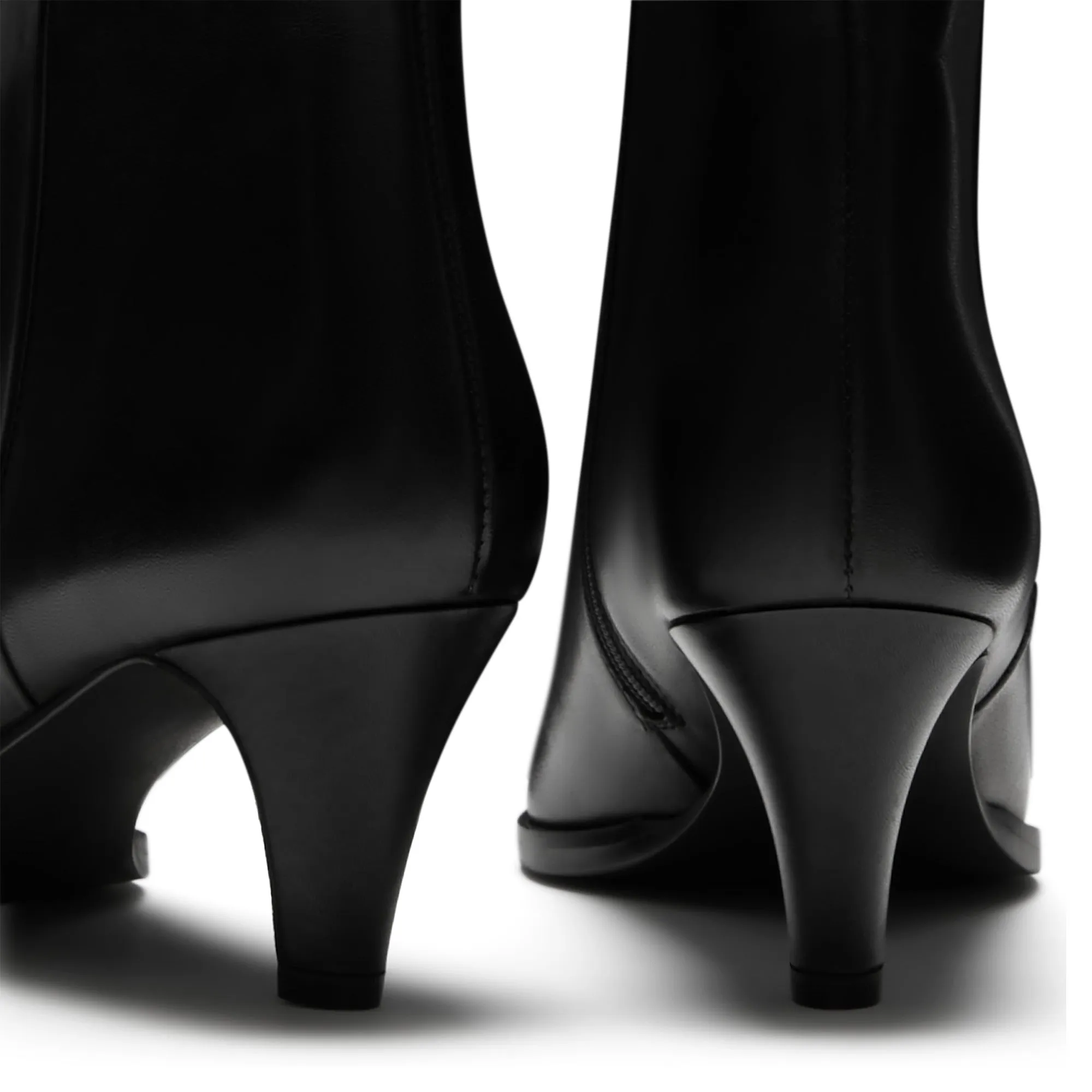 Vendôme Lola black calfskin leather boots