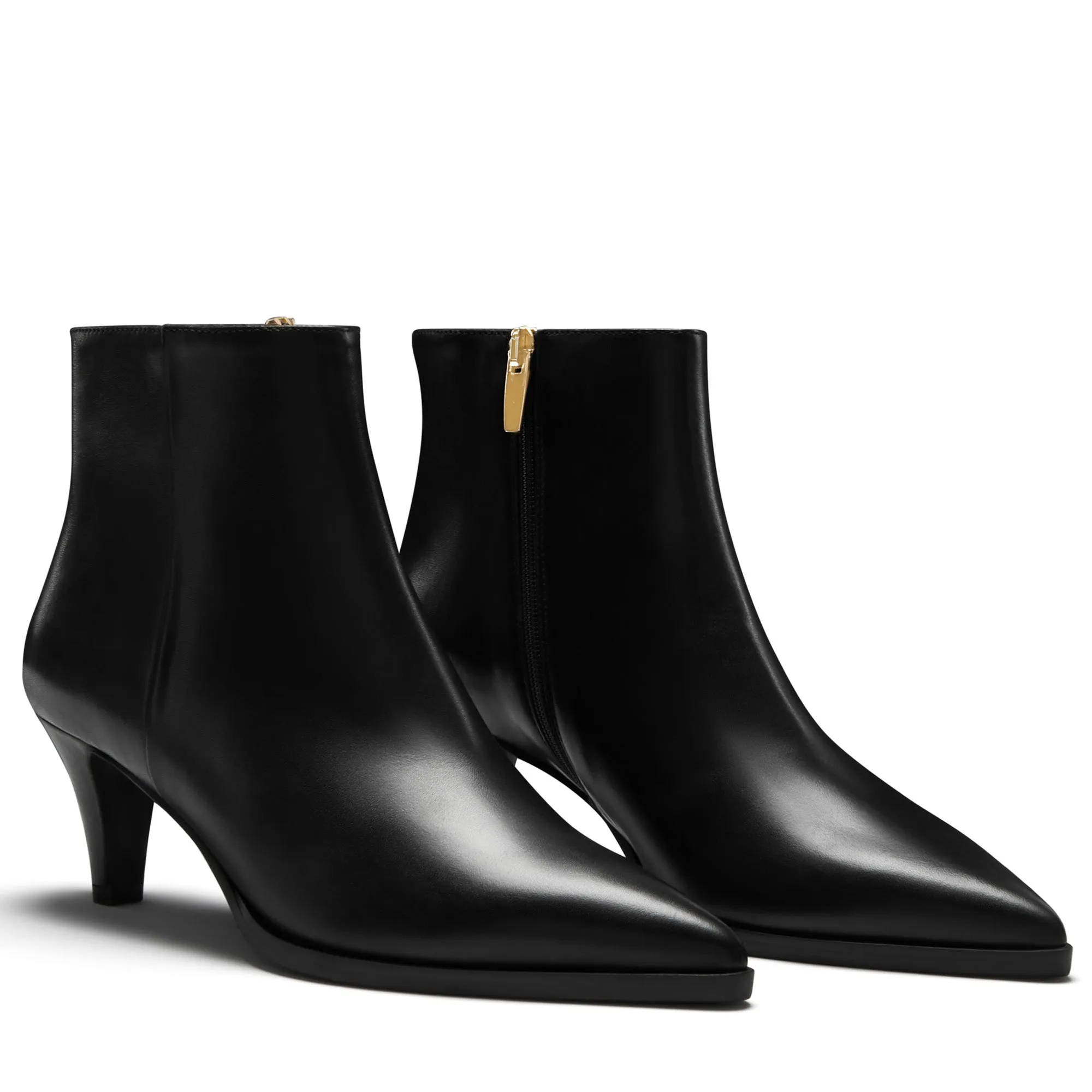 Vendôme Lola black calfskin leather boots